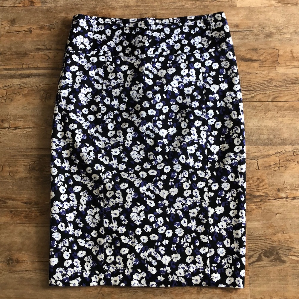 Express Floral Pencil Skirt